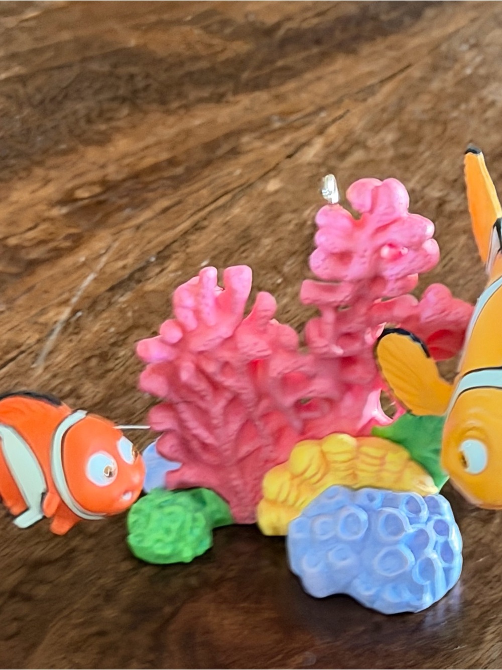 Finding Nemo Hallmark Pink Coral Aquarium Ornament with Colorful Reef Accents